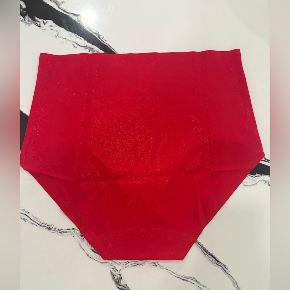 Ruby Ribbon Shaping Brief in Red Glitter - Picture 2 of 5